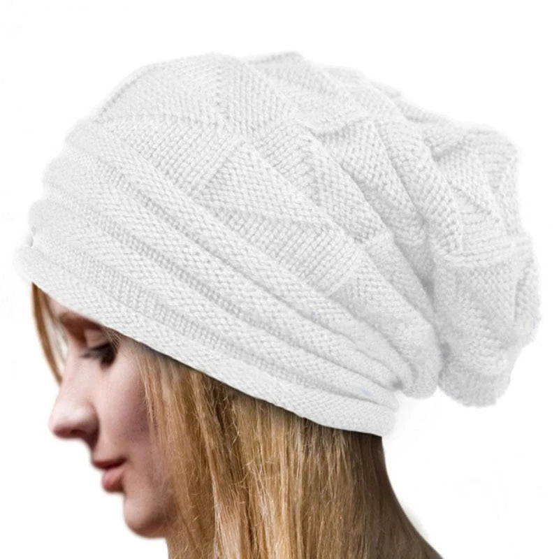 Knitted Oversized Beanie – Unisex