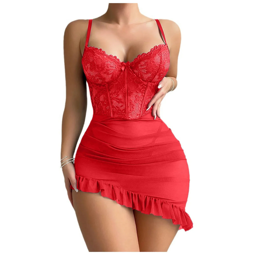 Transparent Lace Lingerie Set
