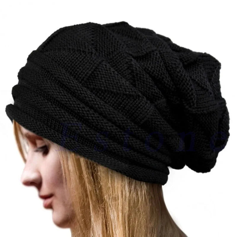 Knitted Oversized Beanie – Unisex