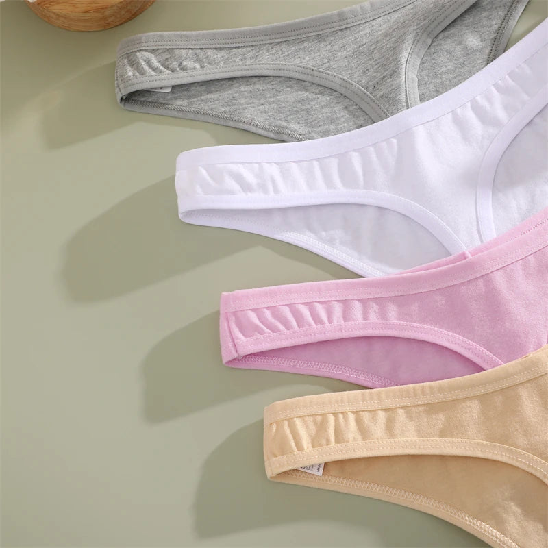 3Pcs/Set Seamless Thong Cotton