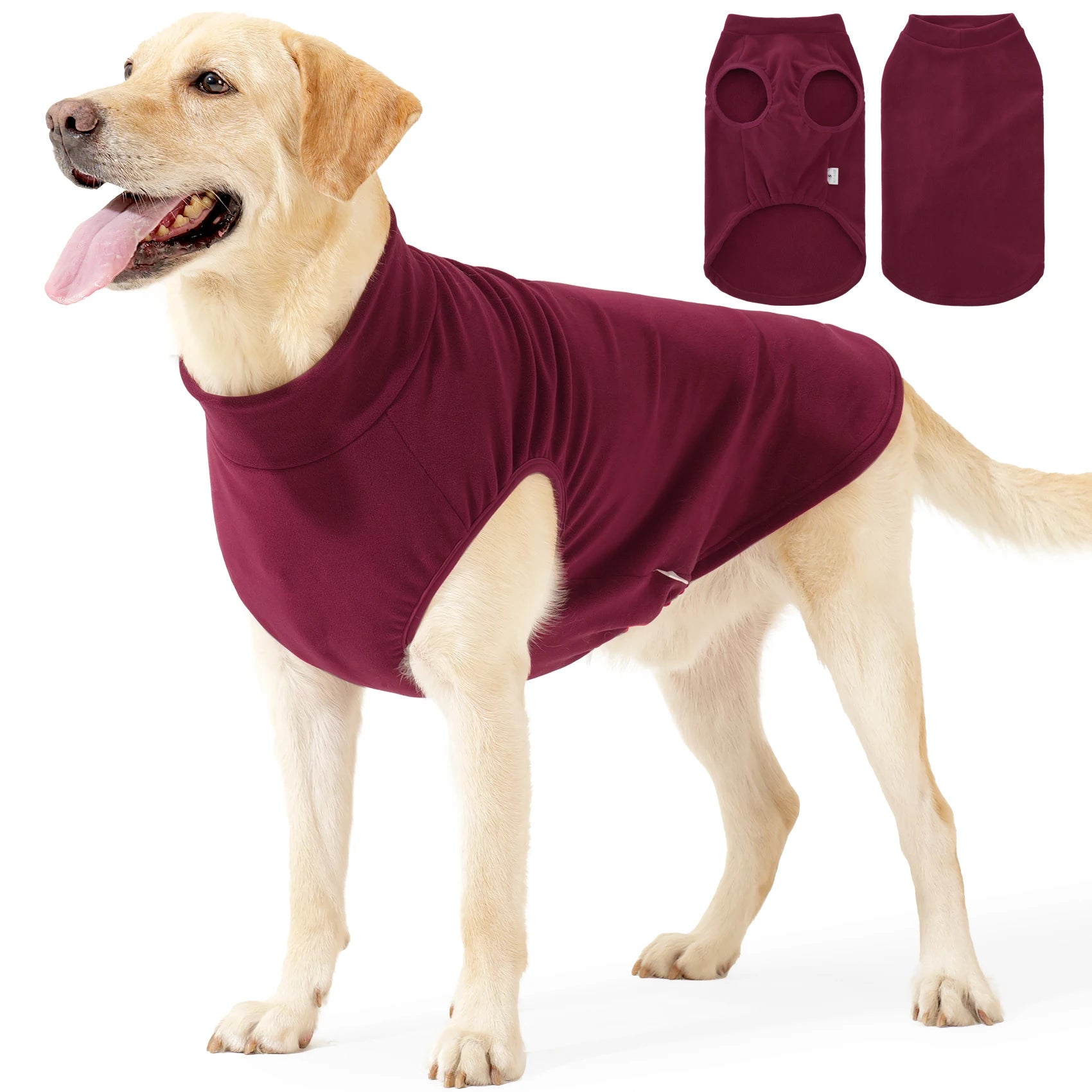 Fleece Dog Sweater – Soft Stretch Pullover Jacket for Dogs
