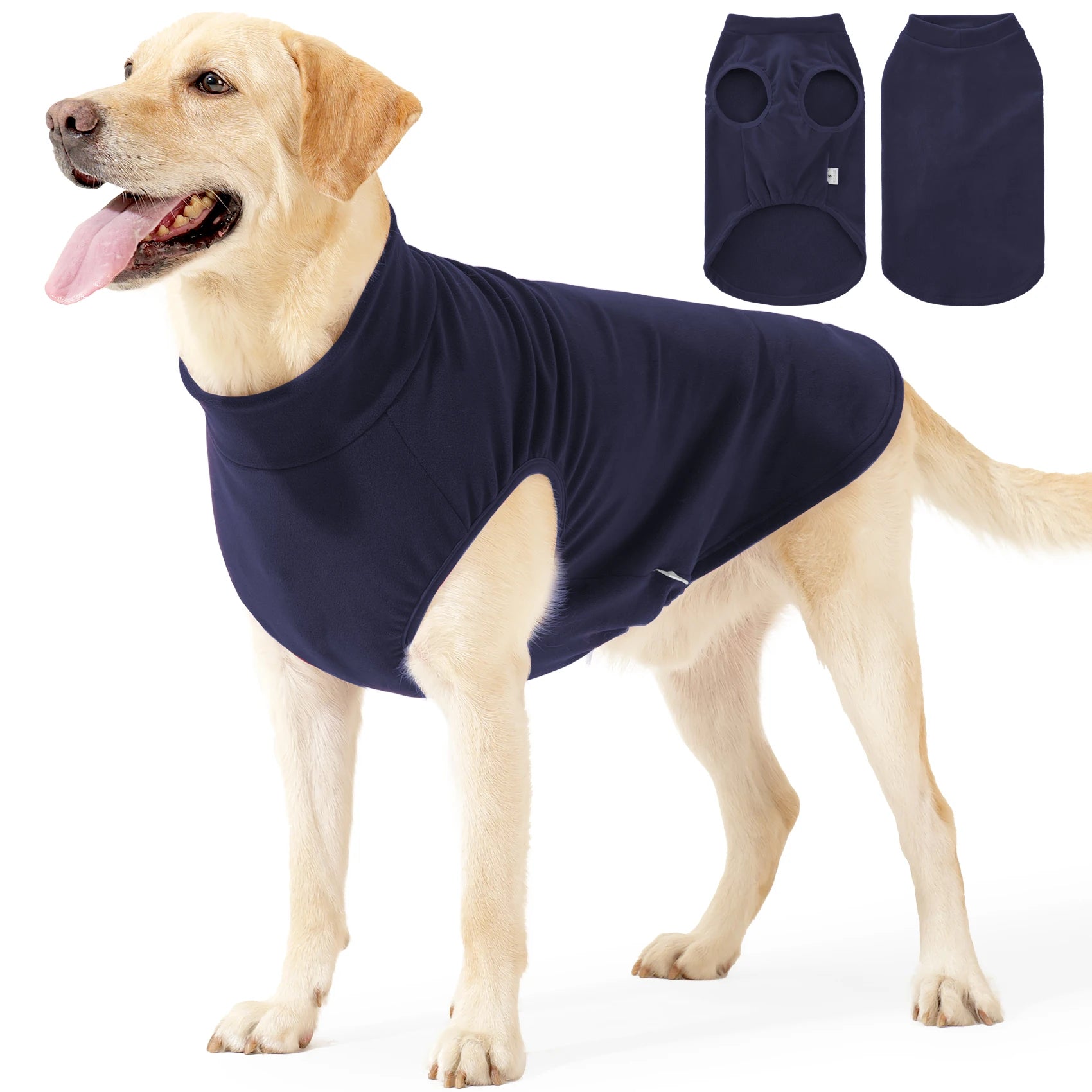 Fleece Dog Sweater – Soft Stretch Pullover Jacket for Dogs