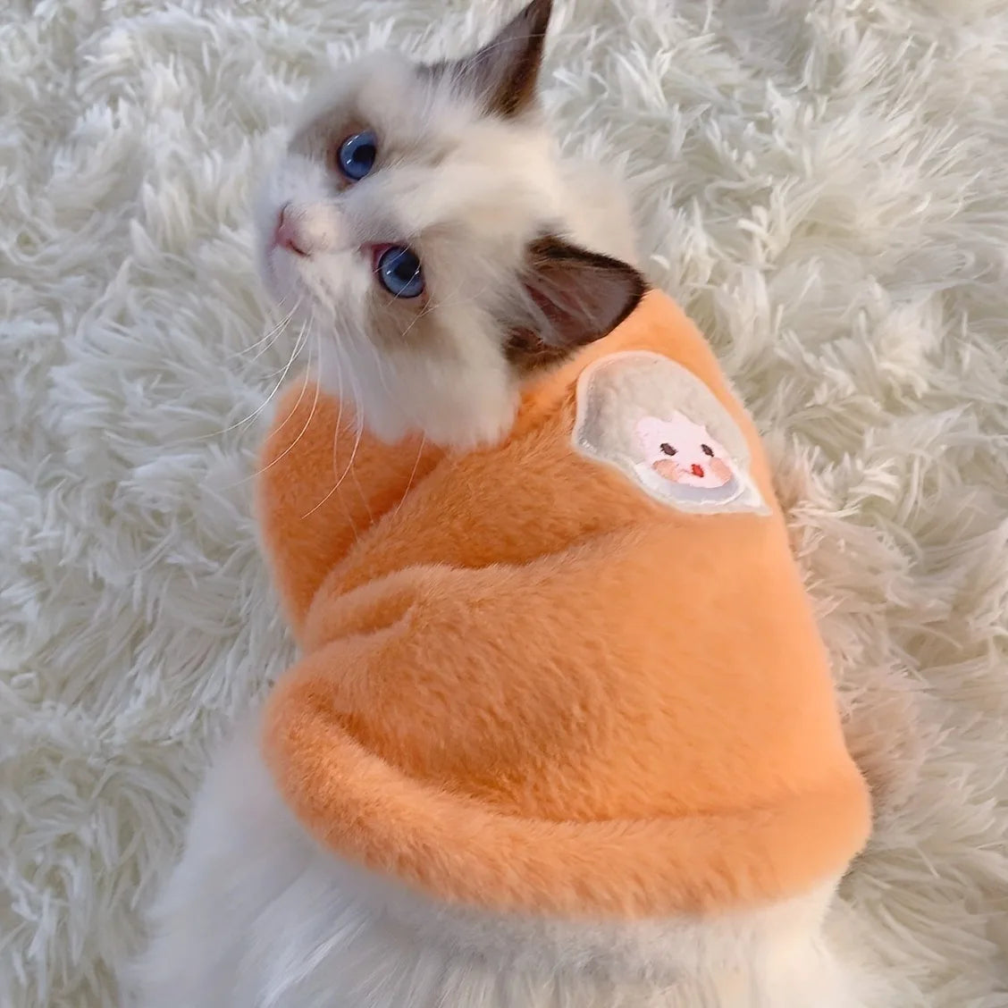Warm Winter Pet Vest for Cats & Small Dogs