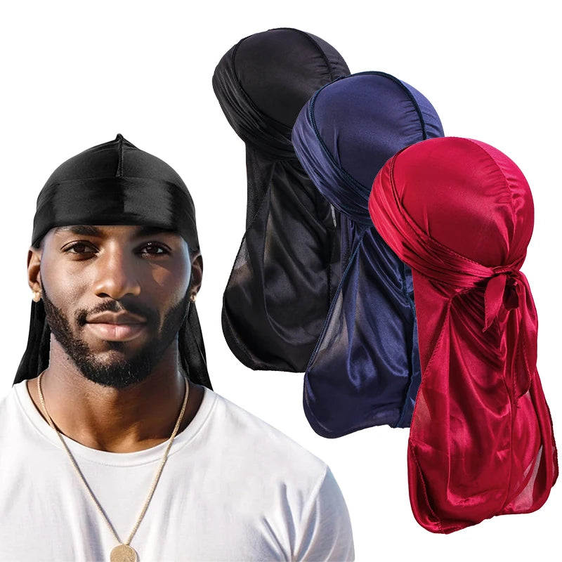 Unisex Silky Long Tail Durag
