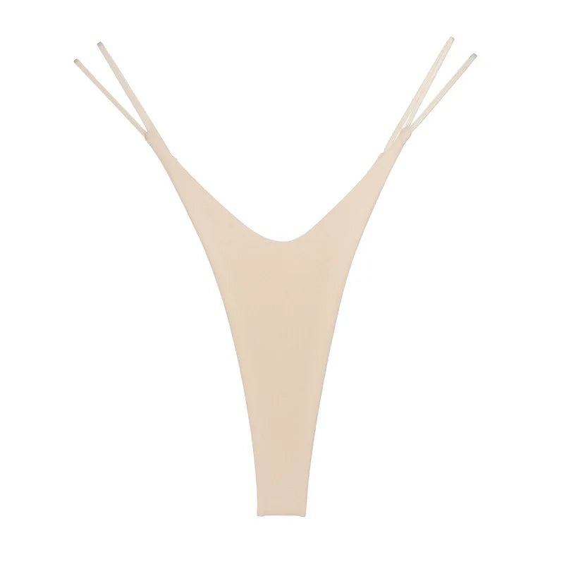 High-Split Cotton Thong