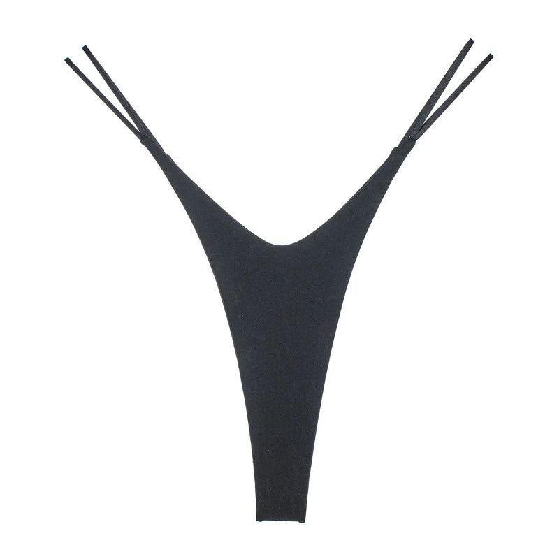 High-Split Cotton Thong