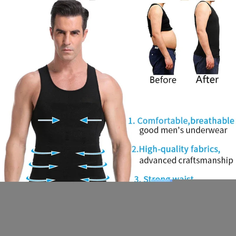 Men’s Compression Body Shaper Vest
