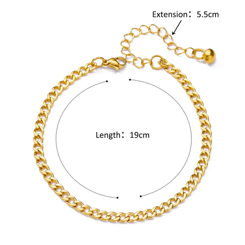 Twisted Gold Anklet