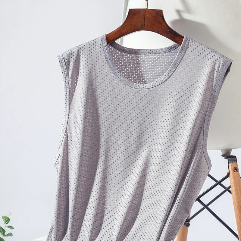 Men’s Sleeveless Mesh Top