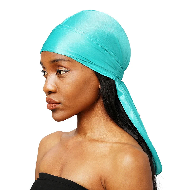 Unisex Silky Long Tail Durag