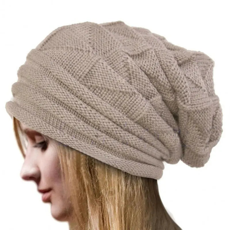 Knitted Oversized Beanie – Unisex