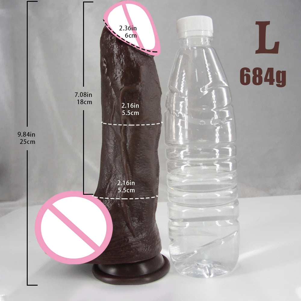 Realistic Long dildo Black
