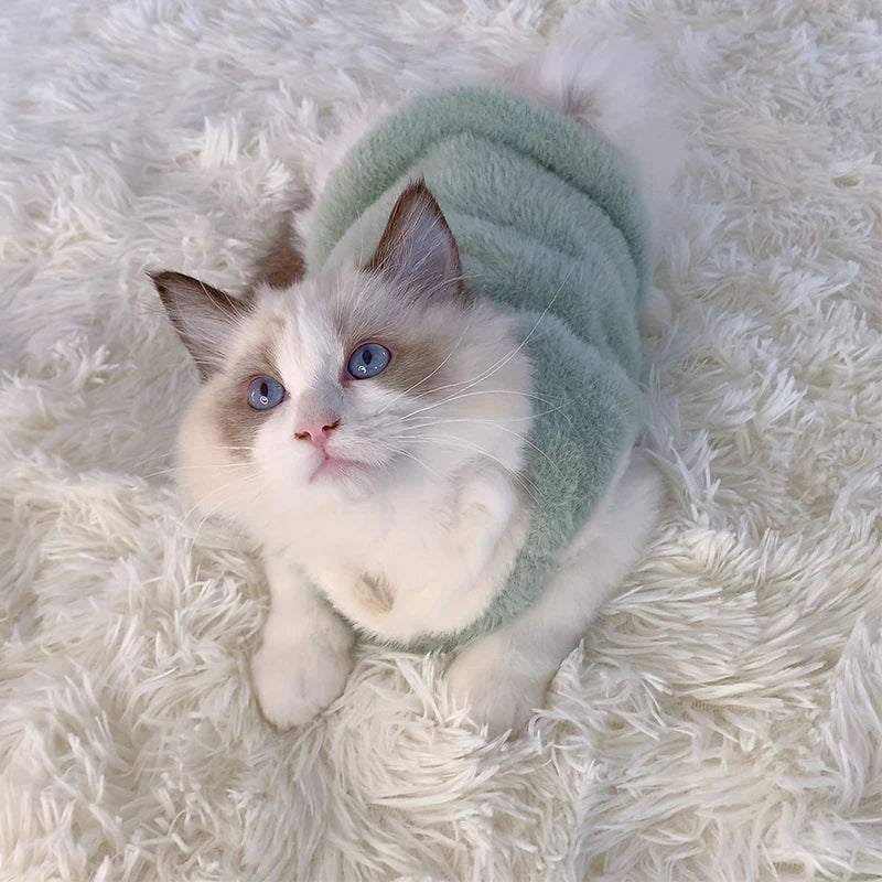 Warm Winter Pet Vest for Cats & Small Dogs