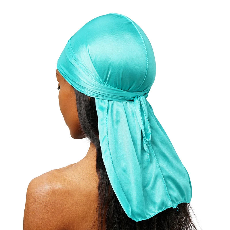 Unisex Silky Long Tail Durag