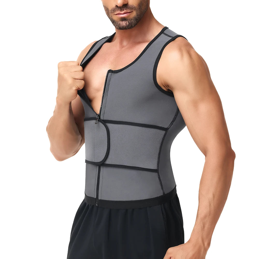 Vensslim Men Compression Shaper with Zipper Weight Loss