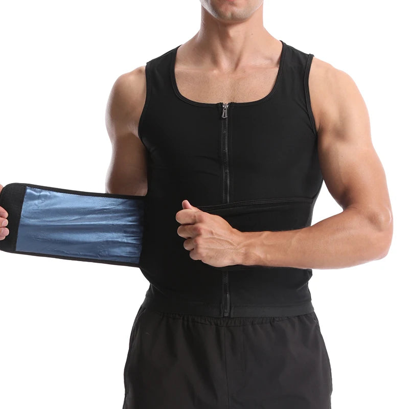 Vensslim Men Compression Shaper with Zipper Weight Loss