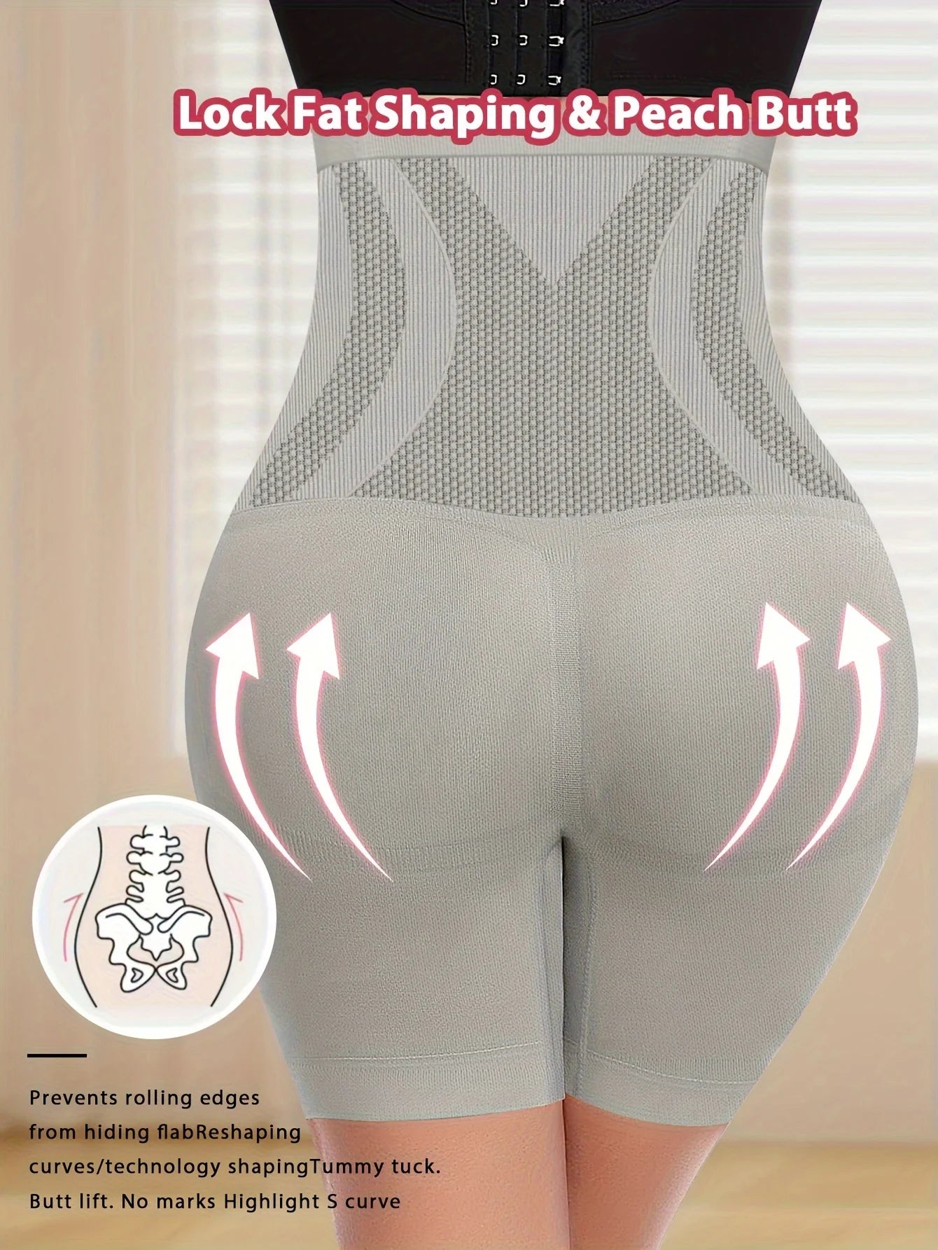 1 pieza de bragas sin costuras de cintura alta