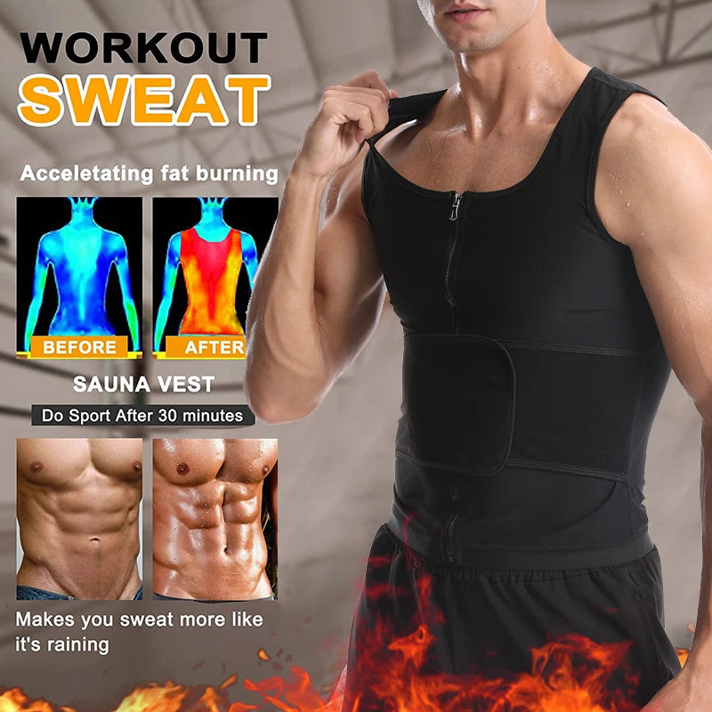 Vensslim Men Compression Shaper with Zipper Weight Loss