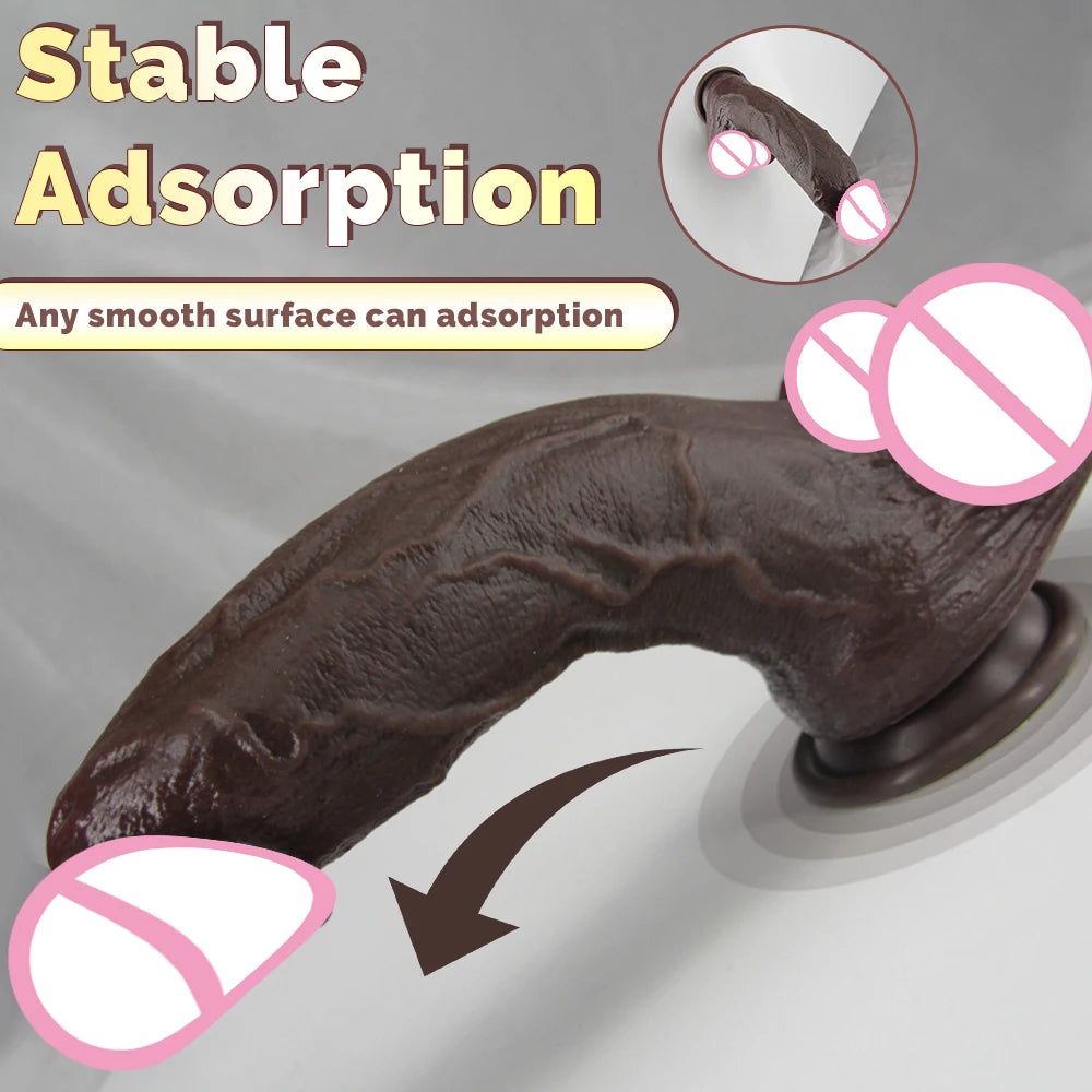 Realistic Long dildo Black