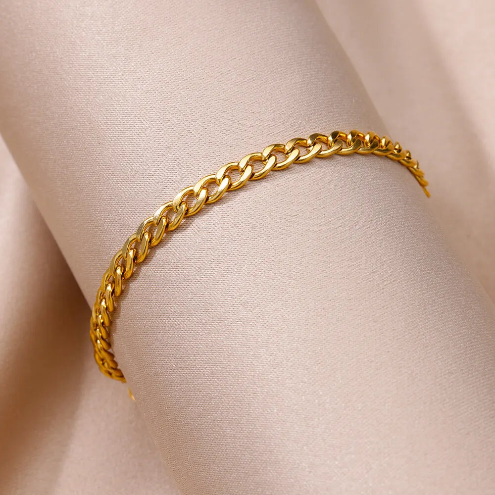 Twisted Gold Anklet