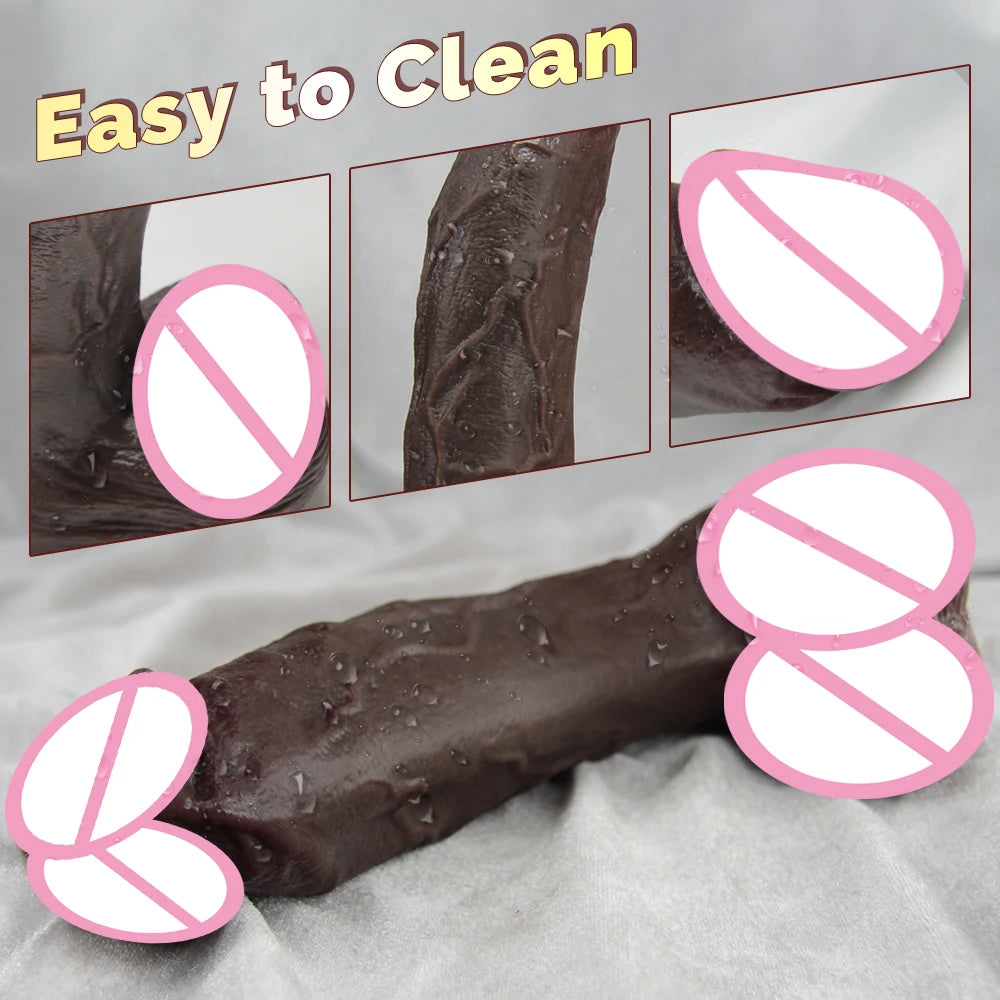 Realistic Long dildo Black