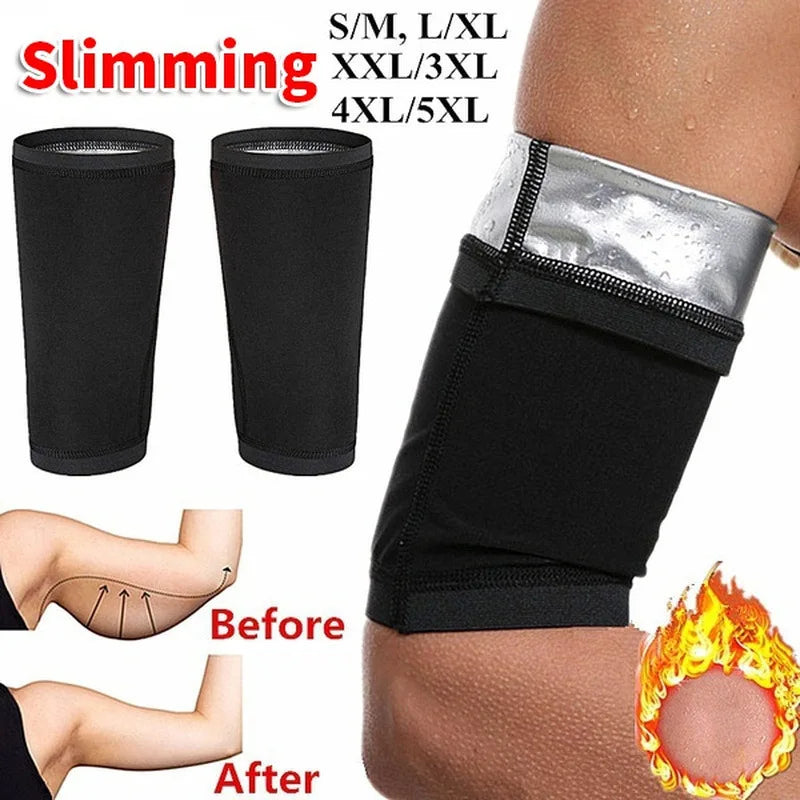 1 Pair Arm Slimming Sweat Bands – Workout Compression Shaper