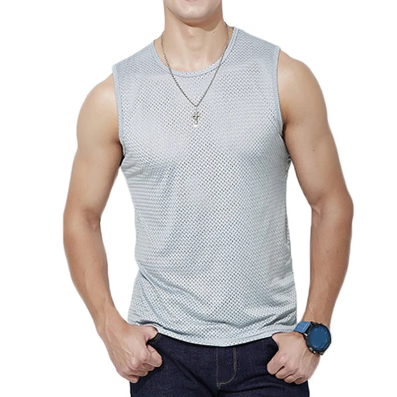 Men’s Sleeveless Mesh Top