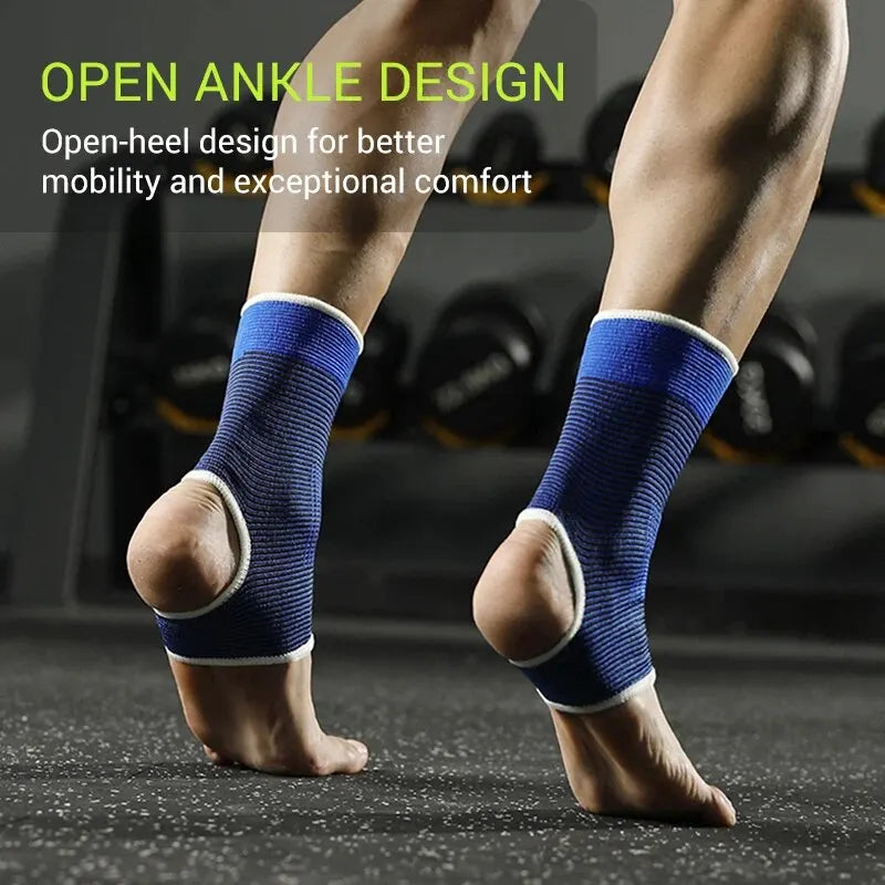 1 Pair One Size Elastic Breathable Ankle Support Sleves