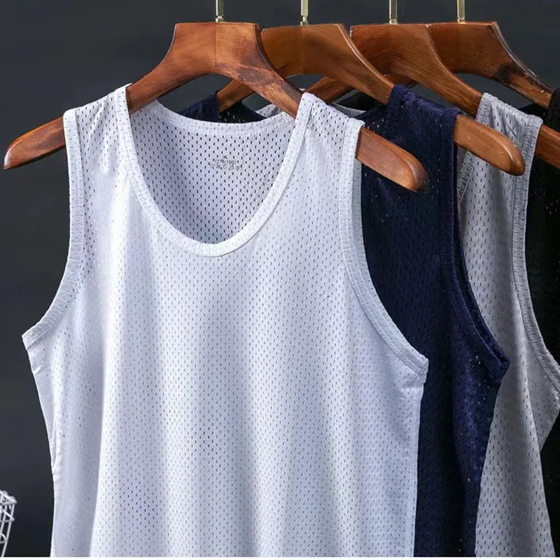 Men’s Sleeveless Mesh Top