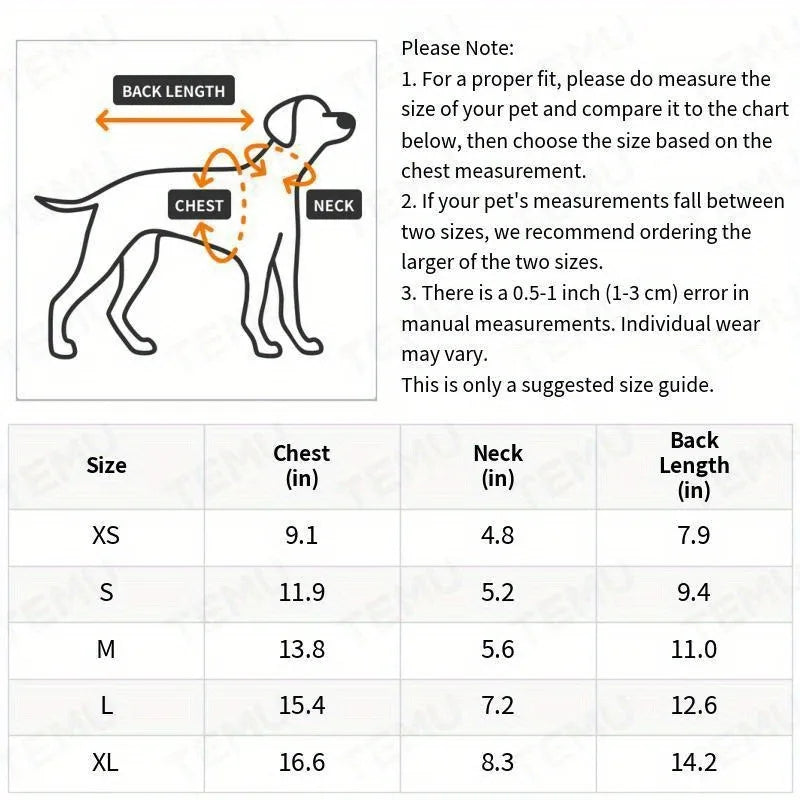 Warm Winter Pet Vest for Cats & Small Dogs