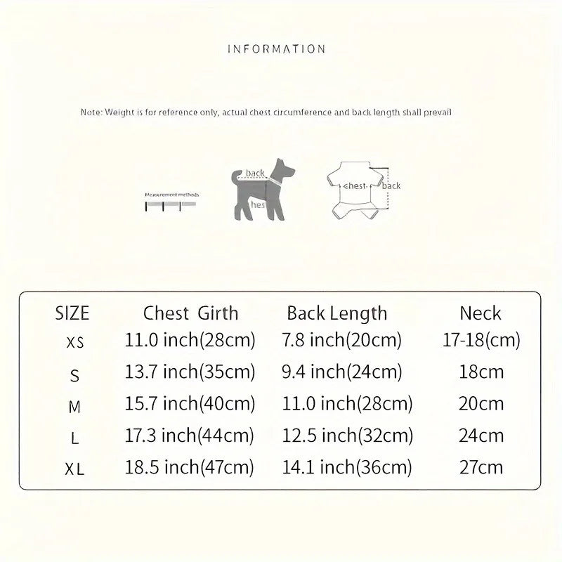 Warm Winter Pet Vest for Cats & Small Dogs