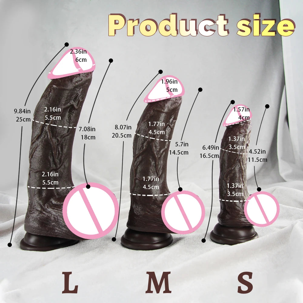 Realistic Long dildo Black