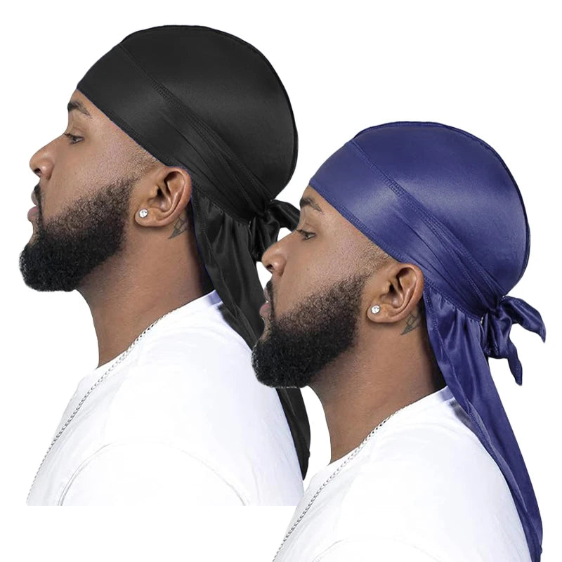 Unisex Silky Long Tail Durag