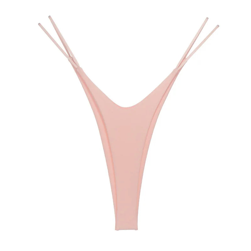 High-Split Cotton Thong