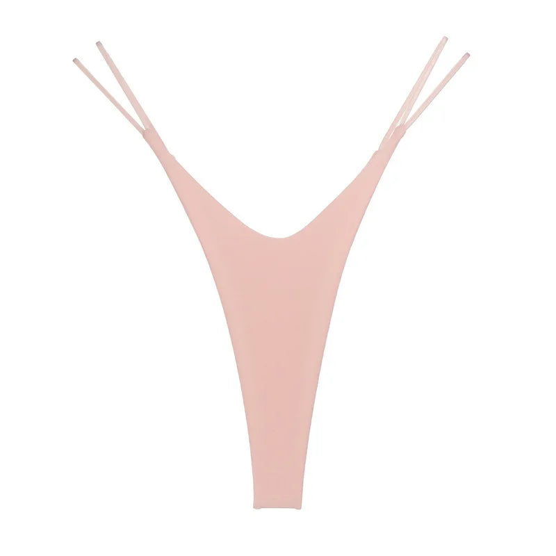 High-Split Cotton Thong