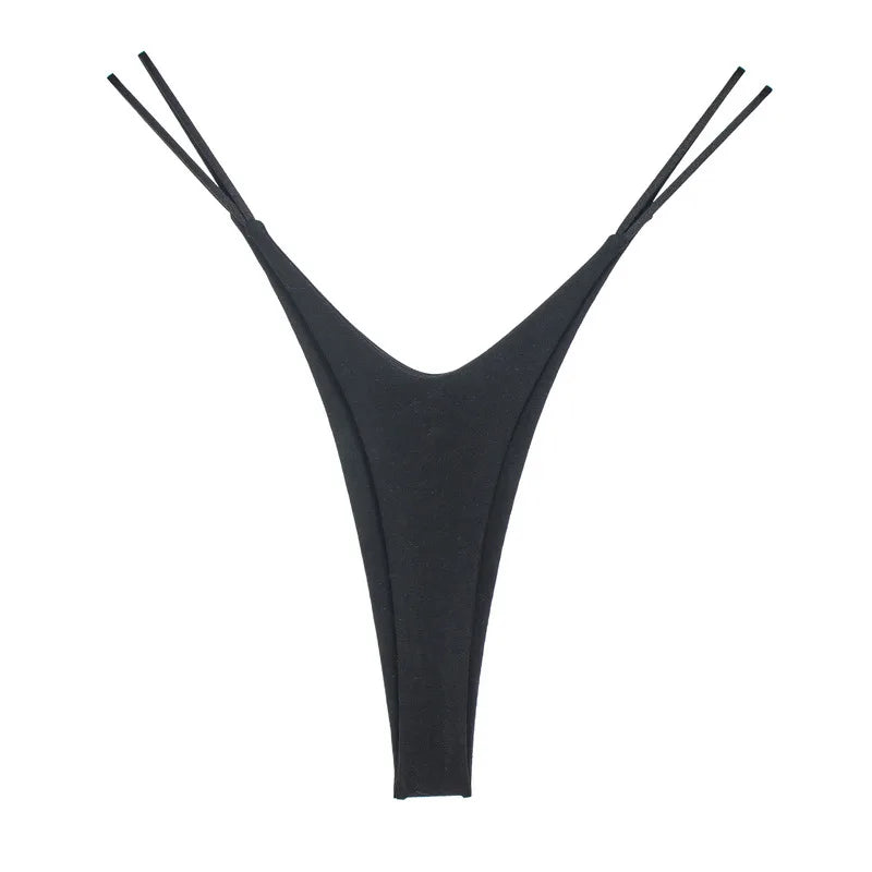 High-Split Cotton Thong