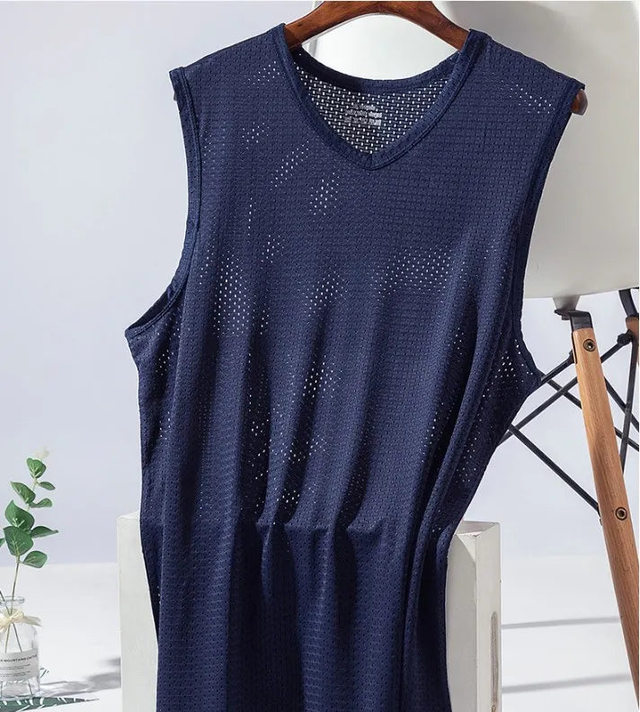 Men’s Sleeveless Mesh Top