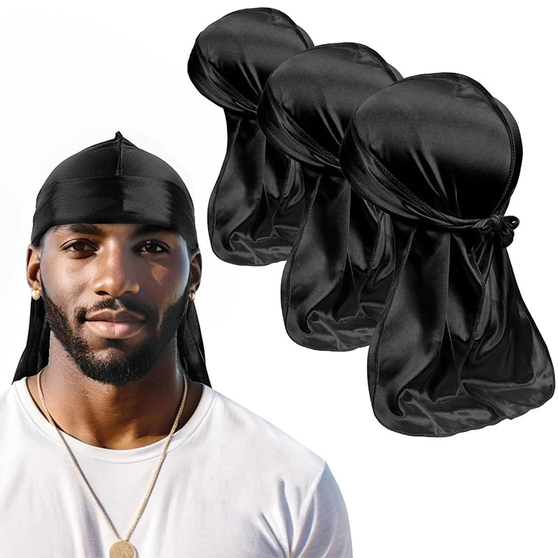 Unisex Silky Long Tail Durag