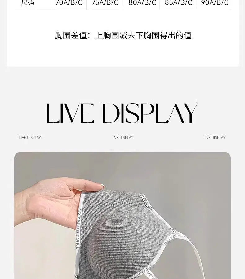 Sujetador push-up engrosado de 6 cm para pecho pequeño