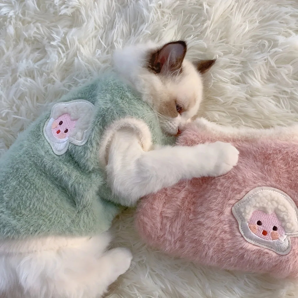 Warm Winter Pet Vest for Cats & Small Dogs