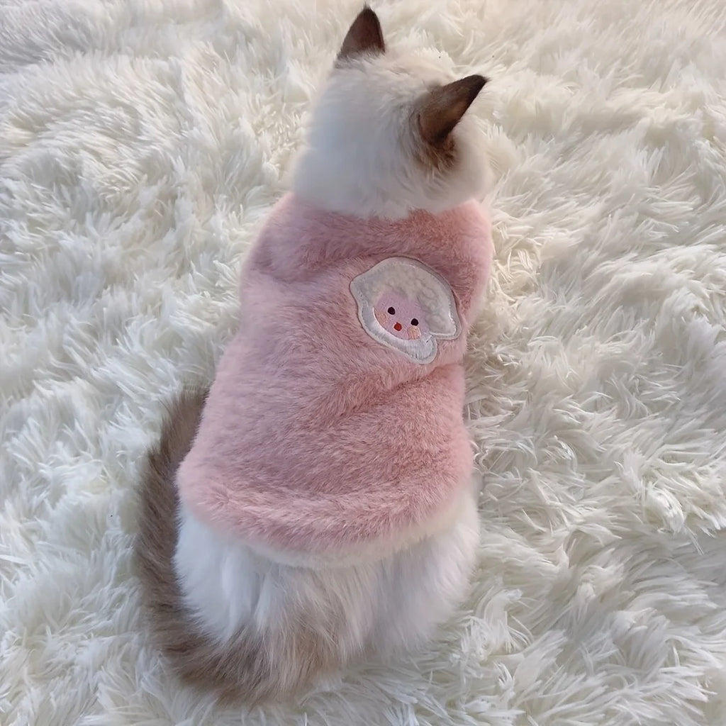 Warm Winter Pet Vest for Cats & Small Dogs