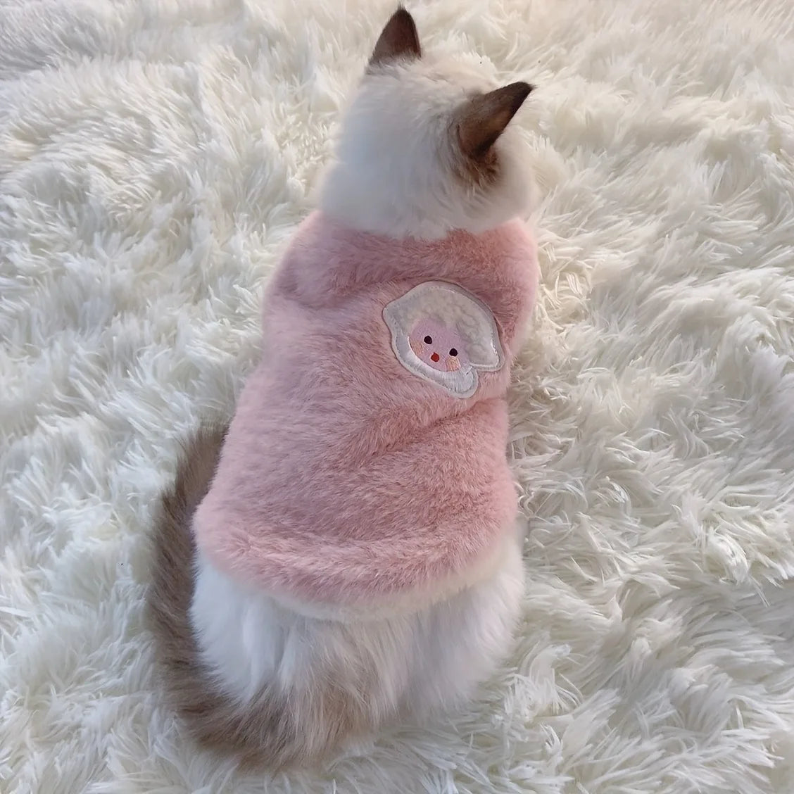 Warm Winter Pet Vest for Cats & Small Dogs