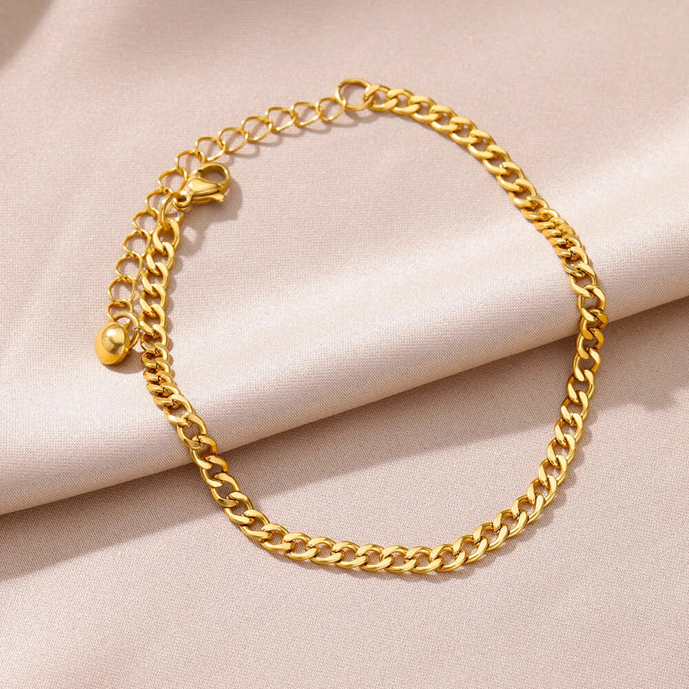 Twisted Gold Anklet