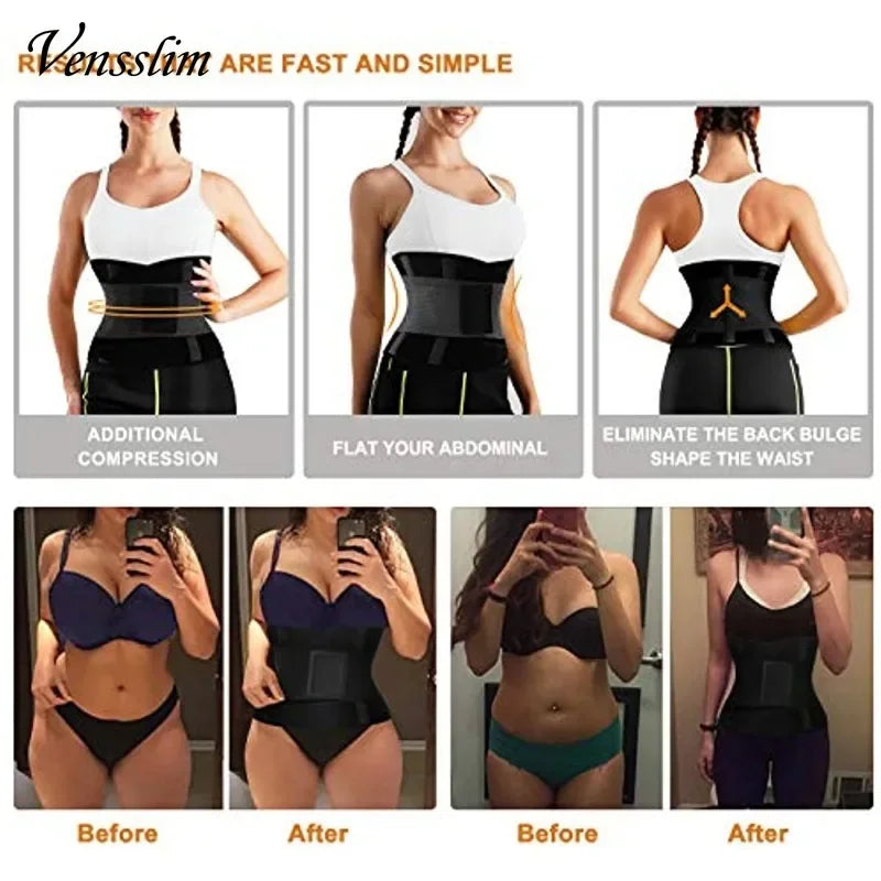 Women Sauna Waist Trainer & Abdomen Trimmer Belt