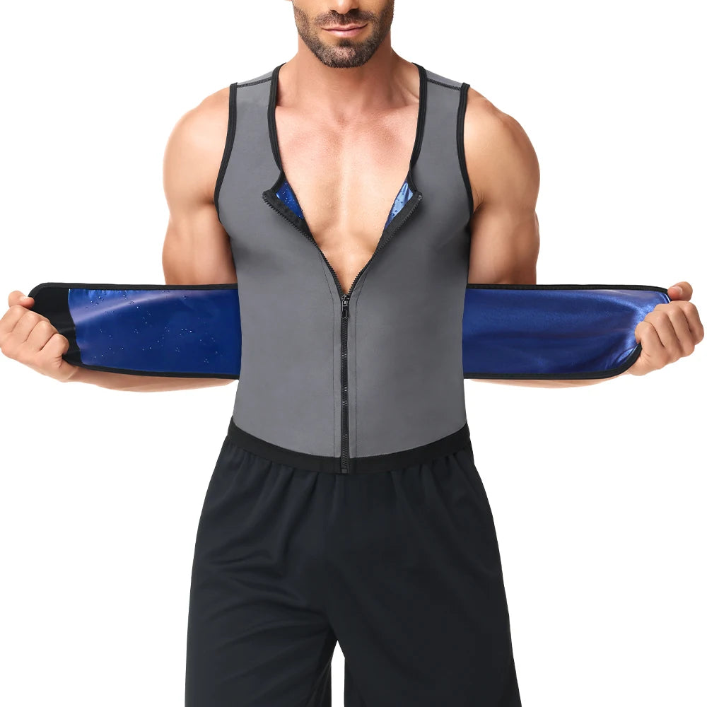 Vensslim Men Compression Shaper with Zipper Weight Loss