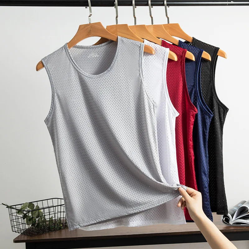 Men’s Sleeveless Mesh Top