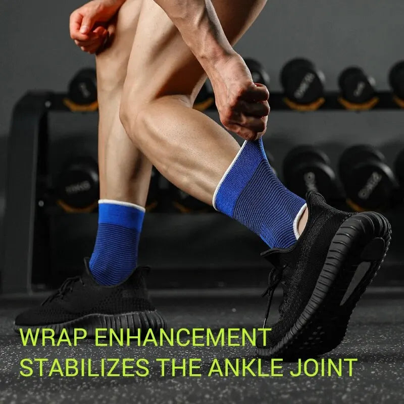 1 Pair One Size Elastic Breathable Ankle Support Sleves