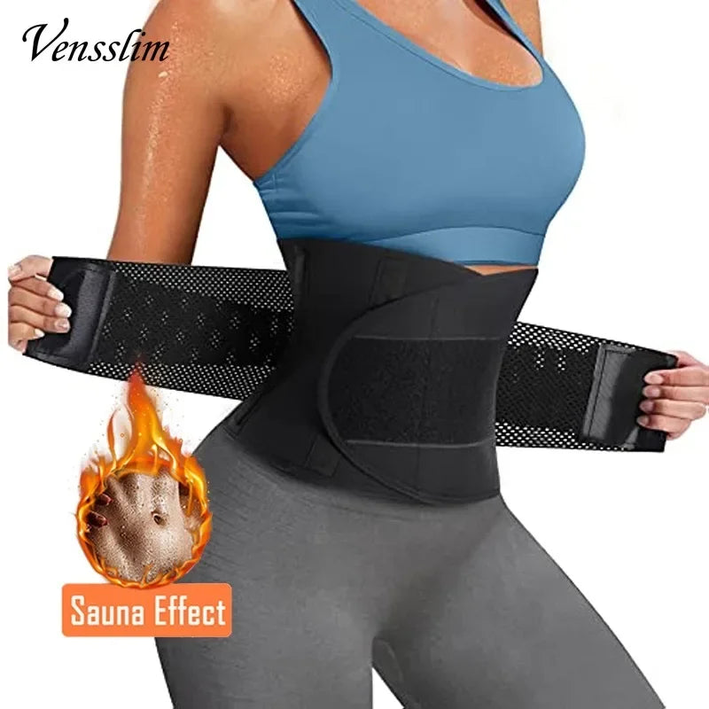 Women Sauna Waist Trainer & Abdomen Trimmer Belt