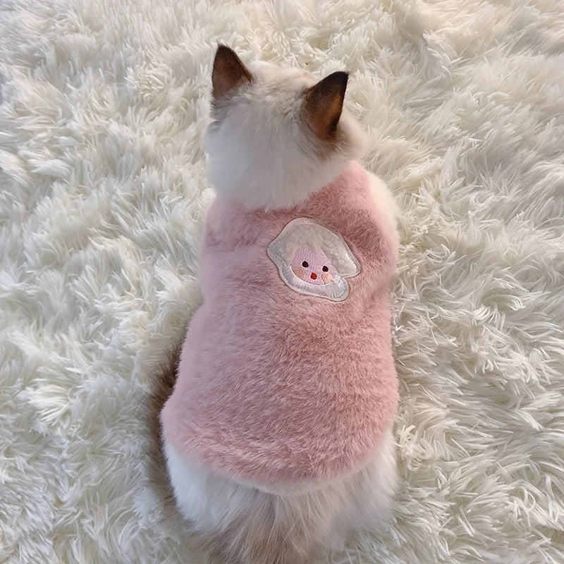 Warm Winter Pet Vest for Cats & Small Dogs