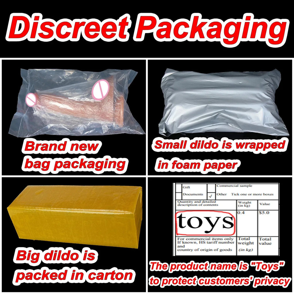 Realistic Soft Big Black Dildo Double Silicone